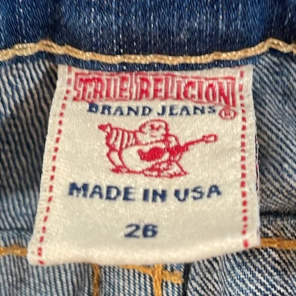 TRUE RELIGION Billy Classic Denim Jeans With Pockets Size 26 - Picture 8 of 10